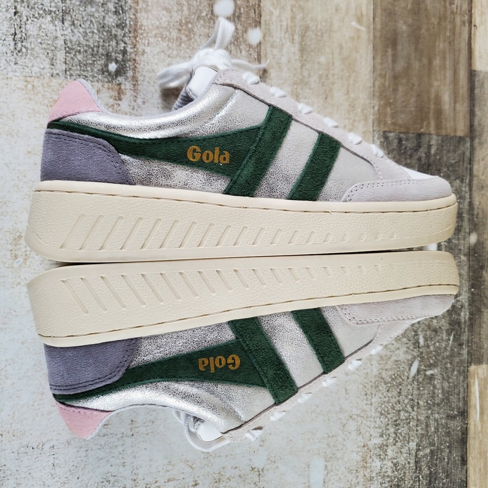 Gola Superslam Blaze Womens Shoes Sz 6.5 Gray White Silver Lifestyle Sneakers - Picture 7 of 10
